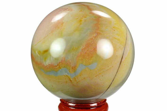 Polished Polychrome Jasper Sphere - Madagascar #124156